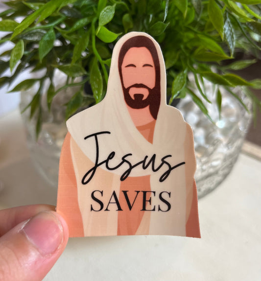 Jesus Saves Sticker