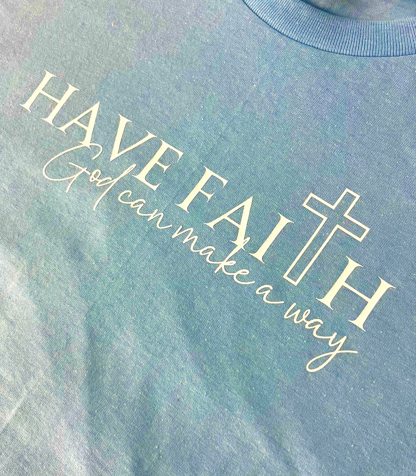 Have Faith Light Blue T-shirt