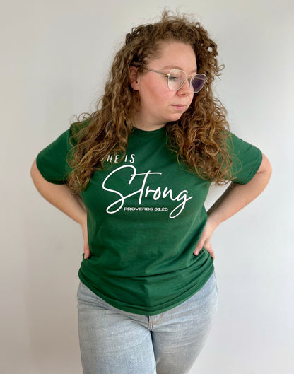 She is Strong Green T-shirt