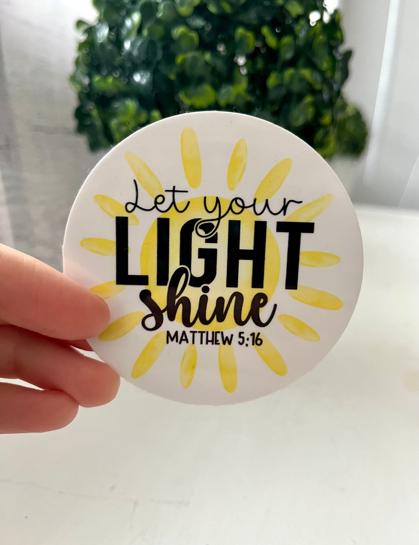 Let Your Light Shine Sticker
