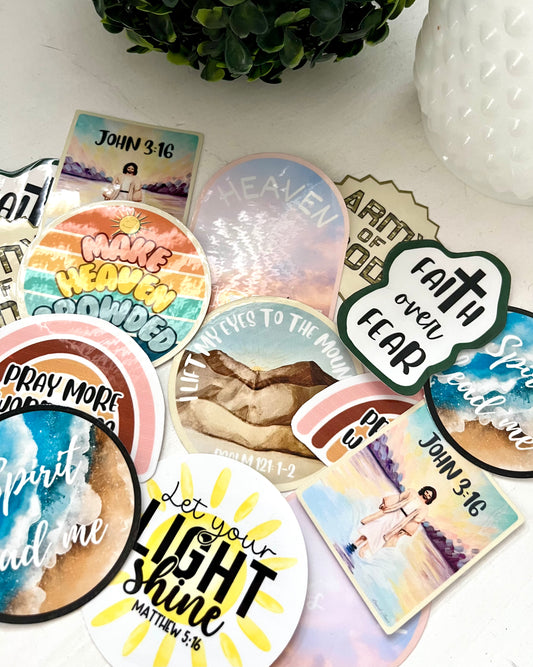 10 Pack of Assorted Faith Stickers