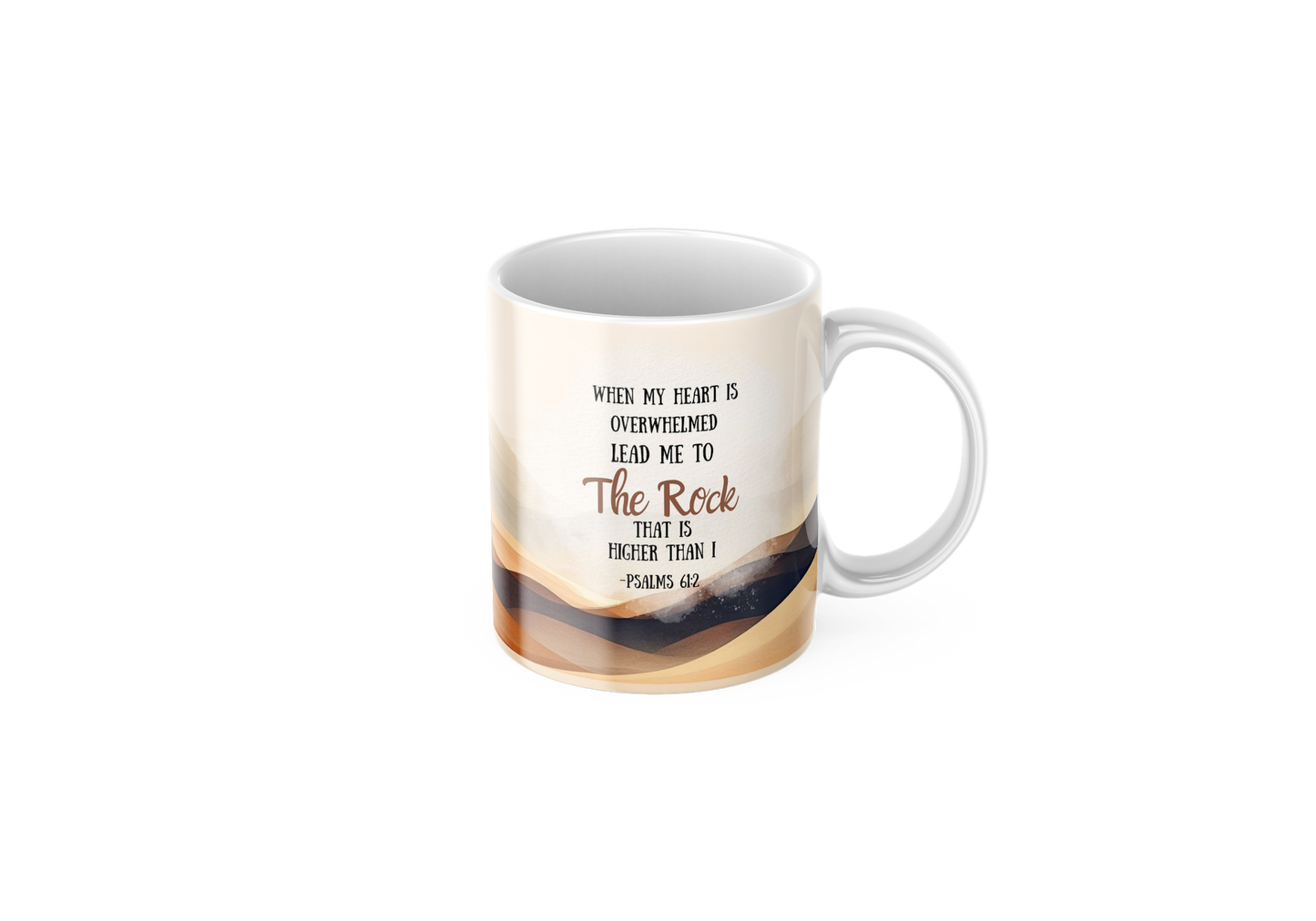 The Rock Psalms 61:2 Mug