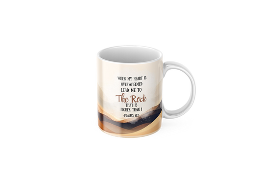 The Rock Psalms 61:2 Mug